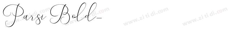 Parsi Bold字体转换